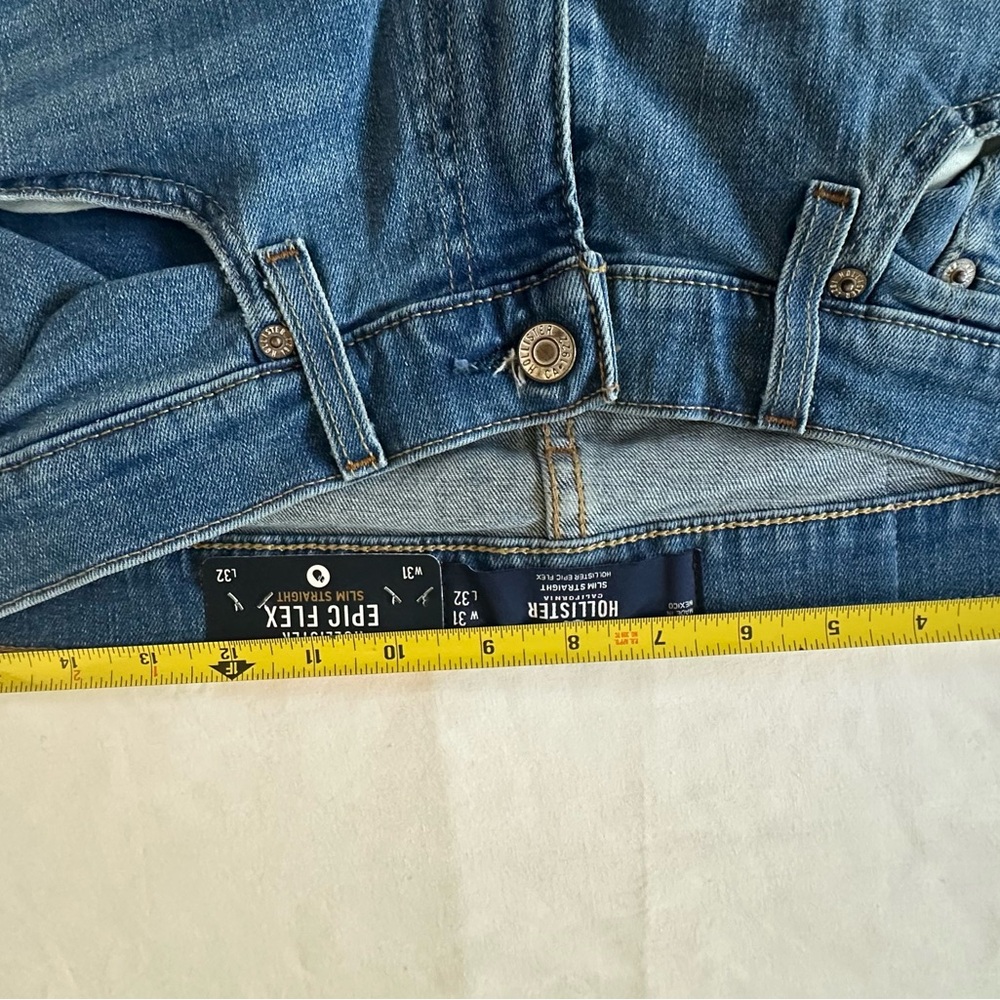 Hollister Blue Slim Straight Jeans - Picture 4 of 11